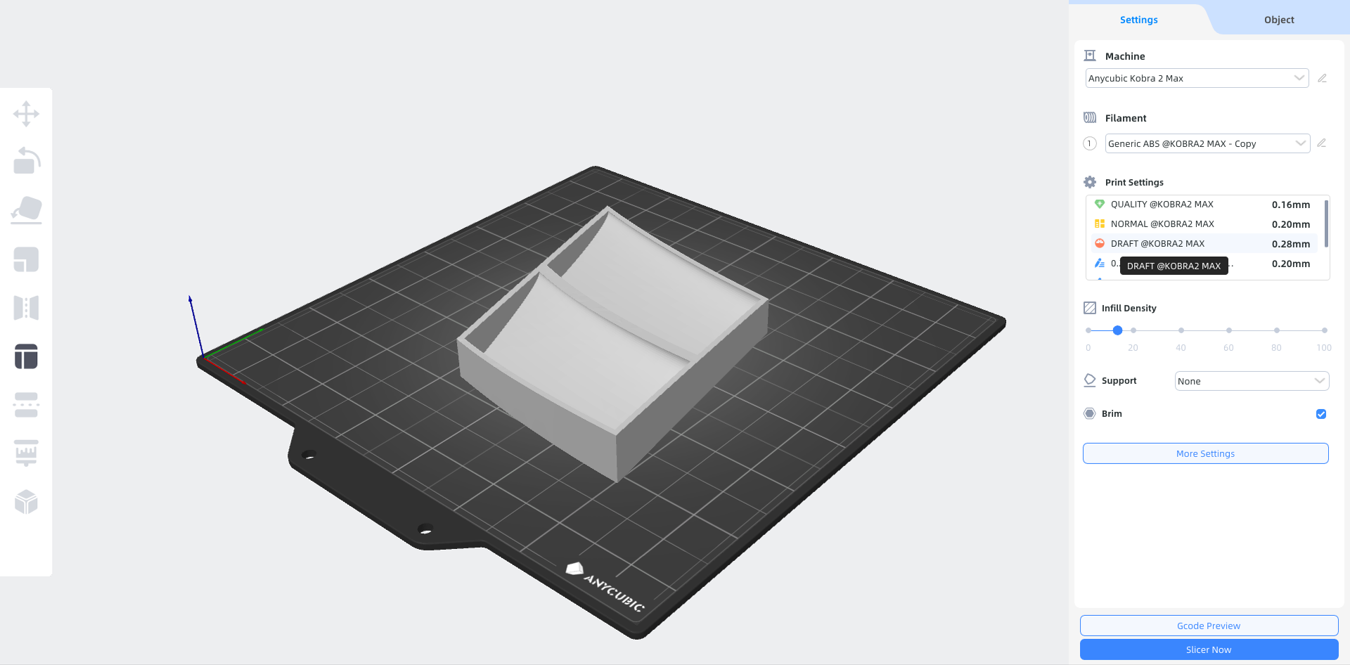 Preparación de piezas auxiliares para impresión 3D